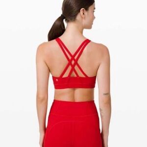 Lululemon red energy bra